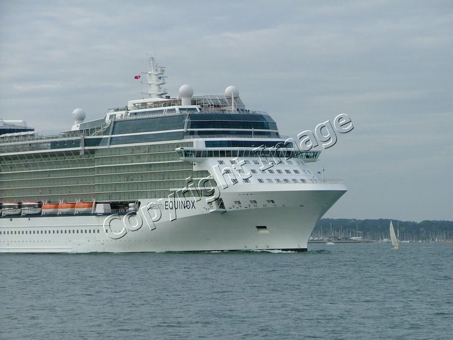 Leaving Southampton on the maiden cruise 31 July 2009